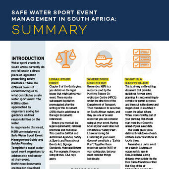 Nsri safe water and sports event summary