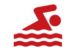 Survival swimming icon